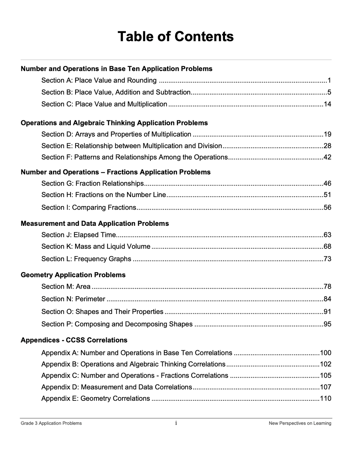 Application Problems for Grade 3 Student Books (10-pack)